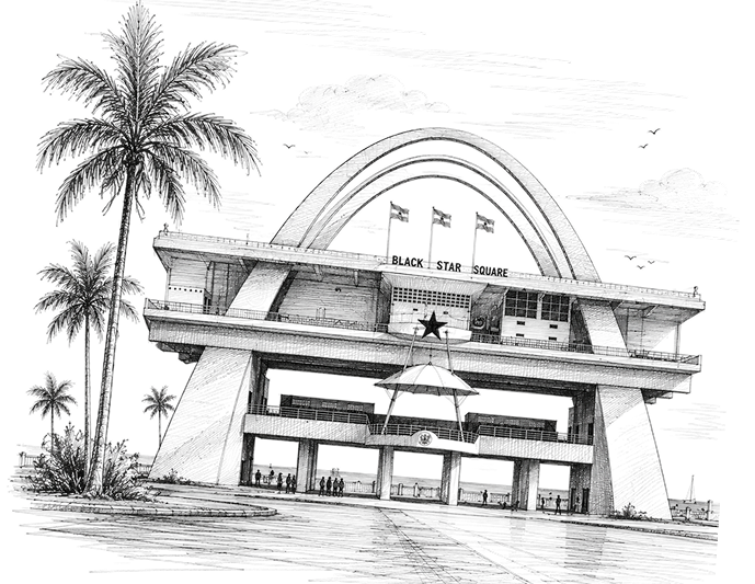 Black Star Square sketch